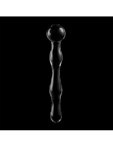 Nebula series by ibiza - modelo 13 dildo cristal transparente 18 cm -o- 3.5 cm