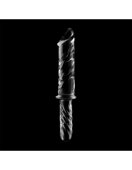 Nebula series by ibiza - modelo 24 dildo cristal transparente 28.5 cm -o- 5 cm