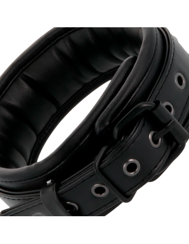 Darkness - esposas y collar de cuero negro