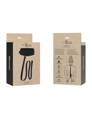 Intense - fetish collar de cuero vegano