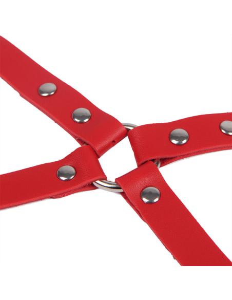 Subblime - 953706 esposas con cinturón bondage rojo talla única