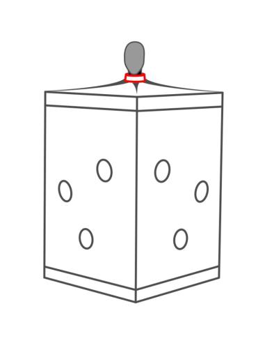 Secret dome - kink club cabina scandale negro & rojo