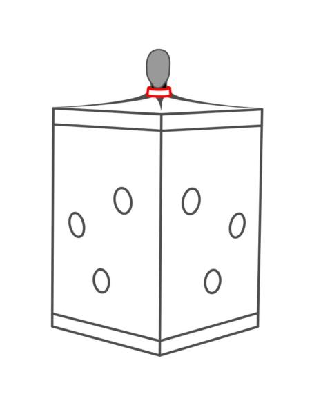 Secret dome - kink club cabina scandale negro & rojo