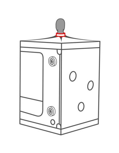 Secret dome - kink club cabina scandale negro & rojo