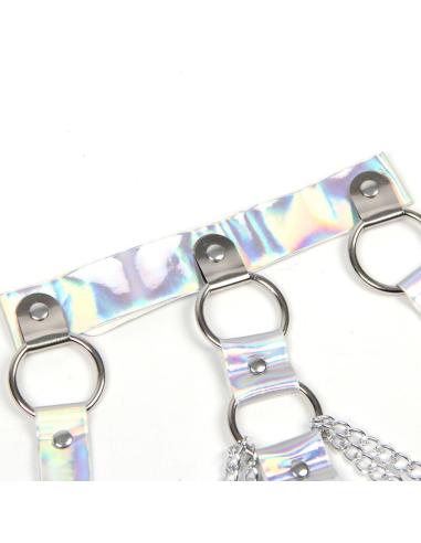 Subblime - 953737 arnés de pecho con anillos y cadenas plata talla única