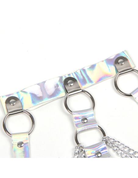 Subblime - 953737 arnés de pecho con anillos y cadenas plata talla única