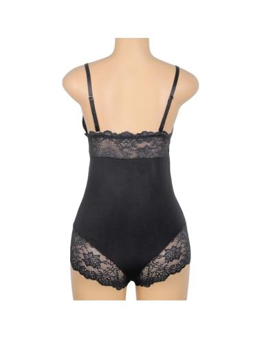 Subblime - teddy detalle encaje floral negro s/m