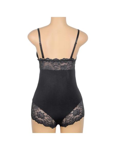 Subblime - teddy detalle encaje floral negro s/m