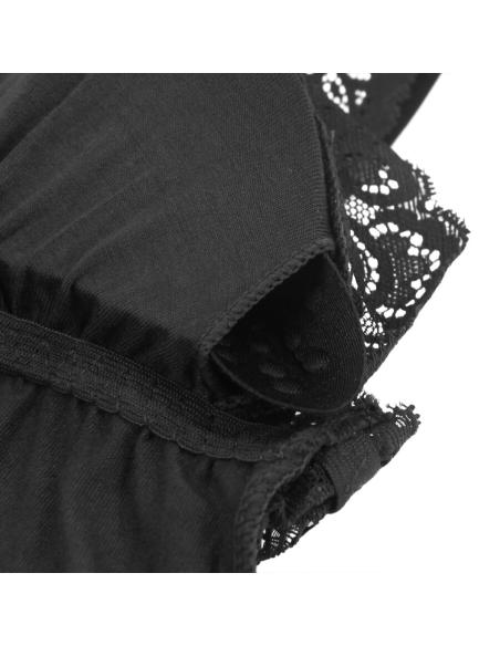 Subblime - teddy detalle encaje floral negro s/m