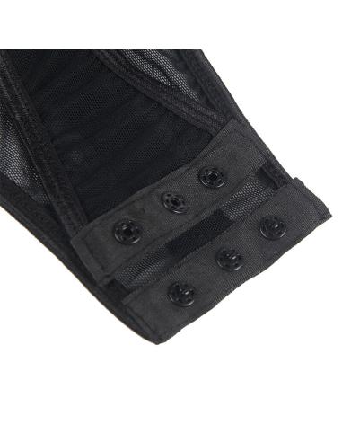 Subblime - teddy con liguero detalle tiras pecho negro s/m
