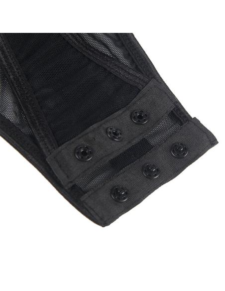 Subblime - teddy con liguero detalle tiras pecho negro s/m
