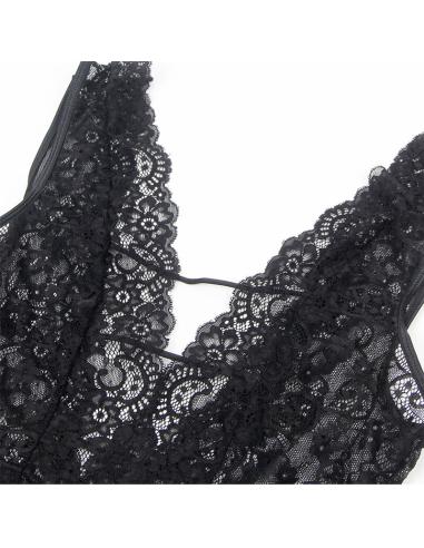 Subblime - 954390 body sexy con ligueros negro l/xl