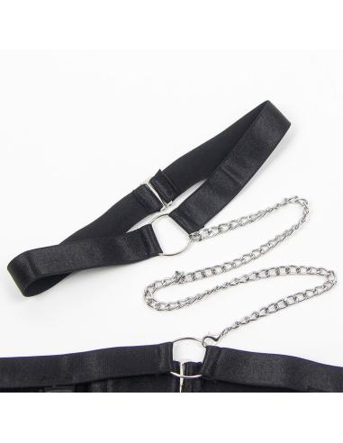 Subblime - 954390 body sexy con ligueros negro l/xl