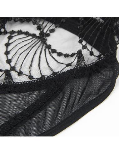 Subblime - 955229 body transparente con encaje hueco negro l/xl
