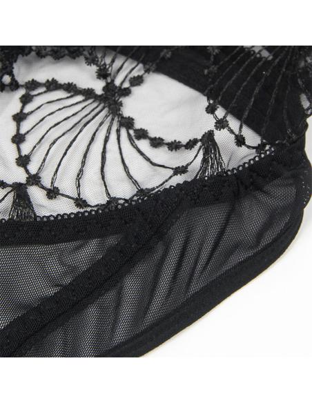 Subblime - 955229 body transparente con encaje hueco negro l/xl