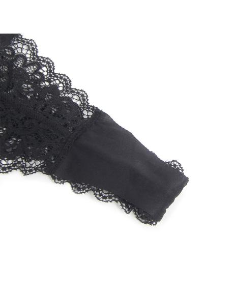 Subblime - 955458 body con cremallera de cuero negro s/m