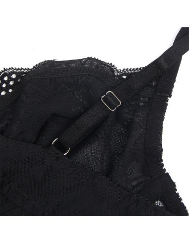 Subblime - 955625 body de encaje con cierre inferior negro l/xl