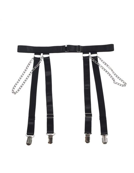 Subblime - 954260 body con cadenas + ligueros negro s/m