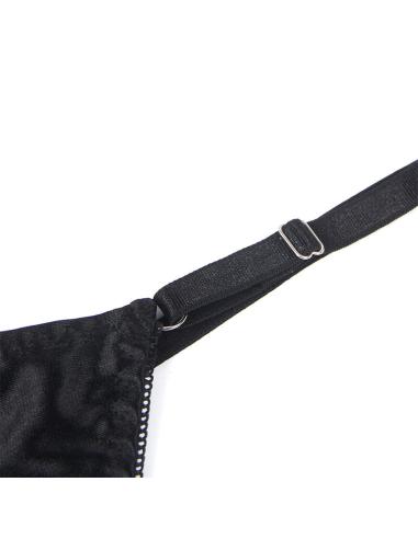 Subblime - 955199 set sujetador con lazo negro ajustable s/m