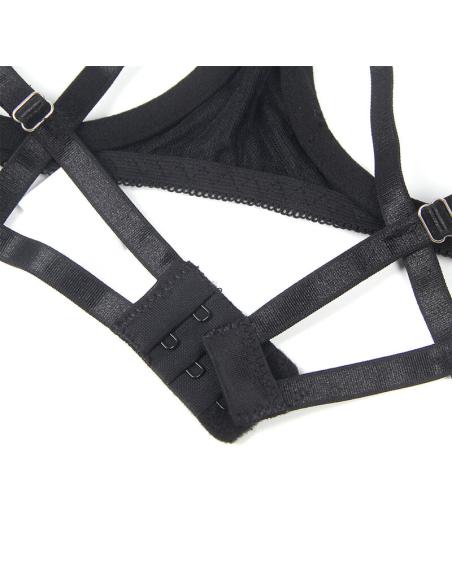 Subblime - 955199 set sujetador con lazo negro ajustable s/m
