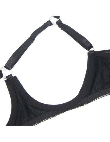 Subblime - 955199 set sujetador con lazo negro ajustable s/m