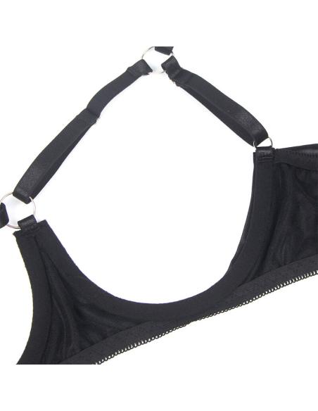 Subblime - 955199 set sujetador con lazo negro ajustable s/m