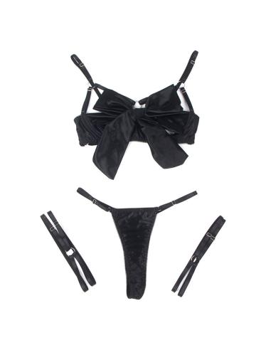 Subblime - 955205 set sujetador con lazo negro ajustable l/xl