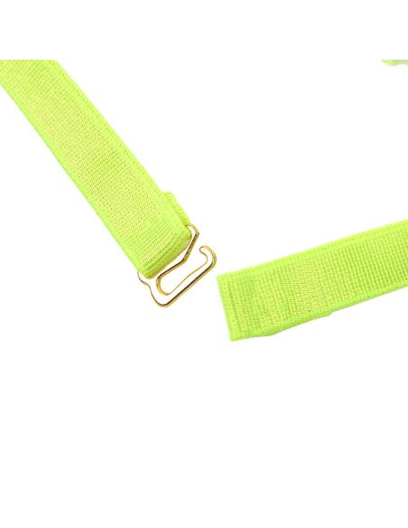 Subblime - 955281 set sujetador con collar y detalles para piernas verde fluorescente l/xl