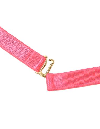 Subblime - 955304 set sujetador con collar y detalles para piernas rosa fluorescente l/xl