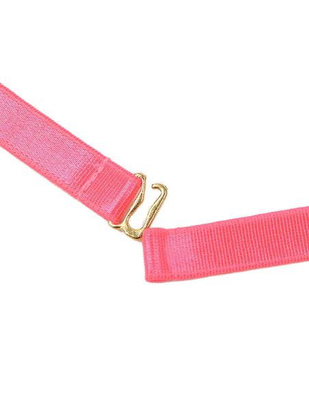 Subblime - 955304 set sujetador con collar y detalles para piernas rosa fluorescente l/xl