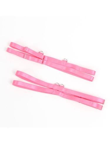 Subblime - 955359 set sujetador con encaje y ligueros rosa y morado s/m