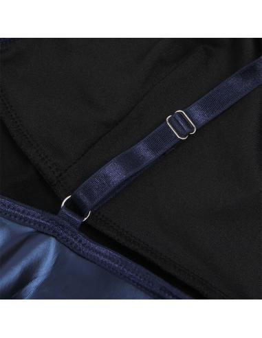 Subblime - 955410 vestido con tirantes de cuero azul s/m