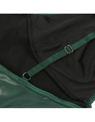Subblime - 955434 vestido con tirantes de cuero verde s/m