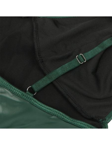 Subblime - 955434 vestido con tirantes de cuero verde s/m