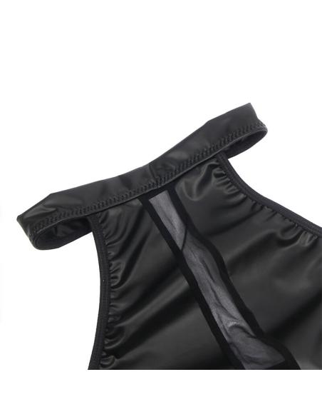 Subblime - 955472 vestido cuello halter con transparencias negro s/m