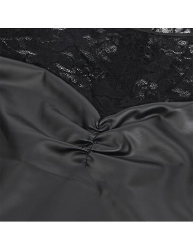 Subblime - 955601 vestido de manga larga con encaje negro l/xl