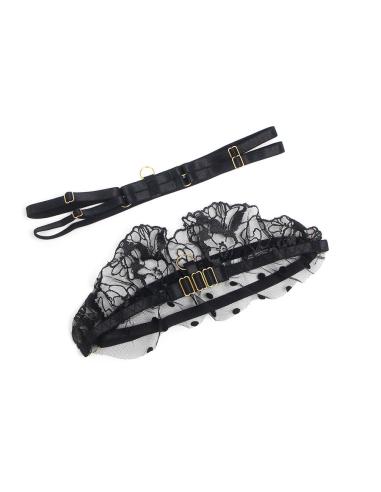 Subblime - 957483 conjunto sujetador y liga de encaje negro s/m