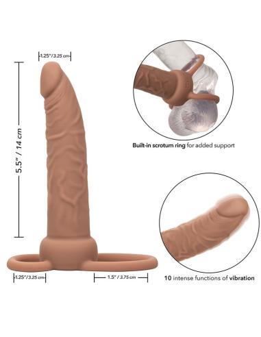 Calexotics - performance maxx doble penetrador recargable piel moreno