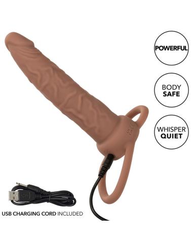 Calexotics - performance maxx doble penetrador recargable piel moreno