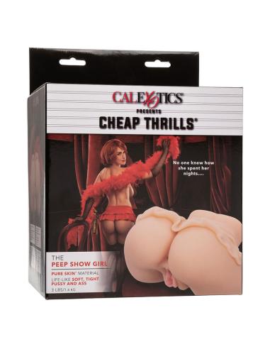 Calexotics - the peep show girl doble masturbador realístico natural