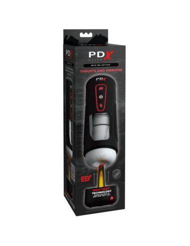 Pdx elite - milk me hotter masturbador automático con thrusting y vibración efecto calor