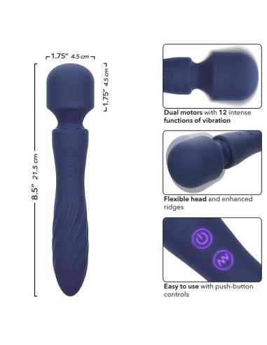 Calexotics - charisma mystique masajeador doble motor 12 funciones 21,5 cm x 4,5 cm morado