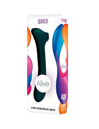 Alive - quiver succionador & vibrador verde
