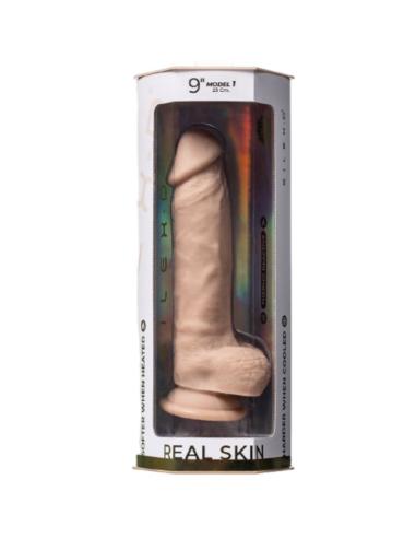 Silexd - real skin pene super realístico termo reactivo 23 cm premium silexpan natural