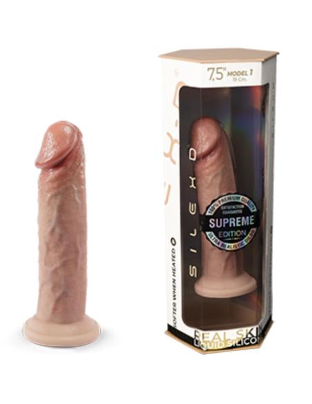 Silexd - pene realístico modelo 2 silicona premium termoreactivo 19 cm