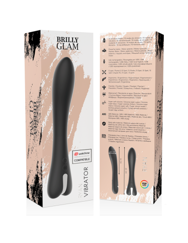 Brilly glam - ryan vibrador compatible con watchme wireless technology