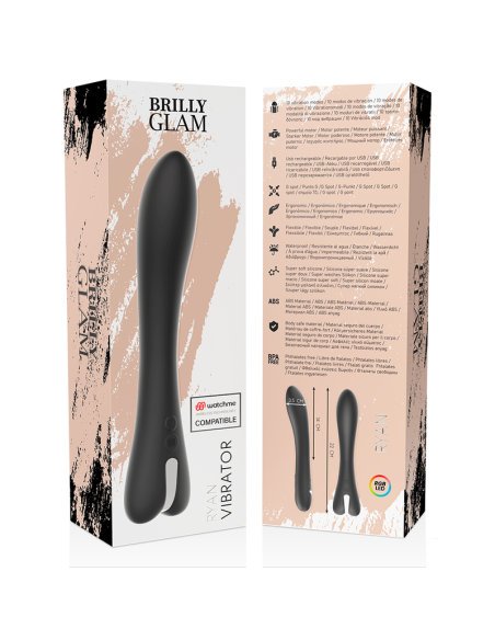 Brilly glam - ryan vibrador compatible con watchme wireless technology