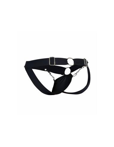 Mob - dngeon jockstrap de cadena negra talla única