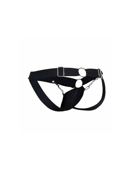 Mob - dngeon jockstrap de cadena negra talla única