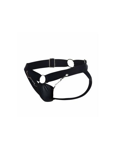 Mob - dngeon jockstrap de cadena negra talla única